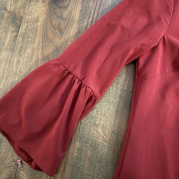 J. Crew Long Sleeve Dress with Flutter Sleeve - Picture 3 of 4